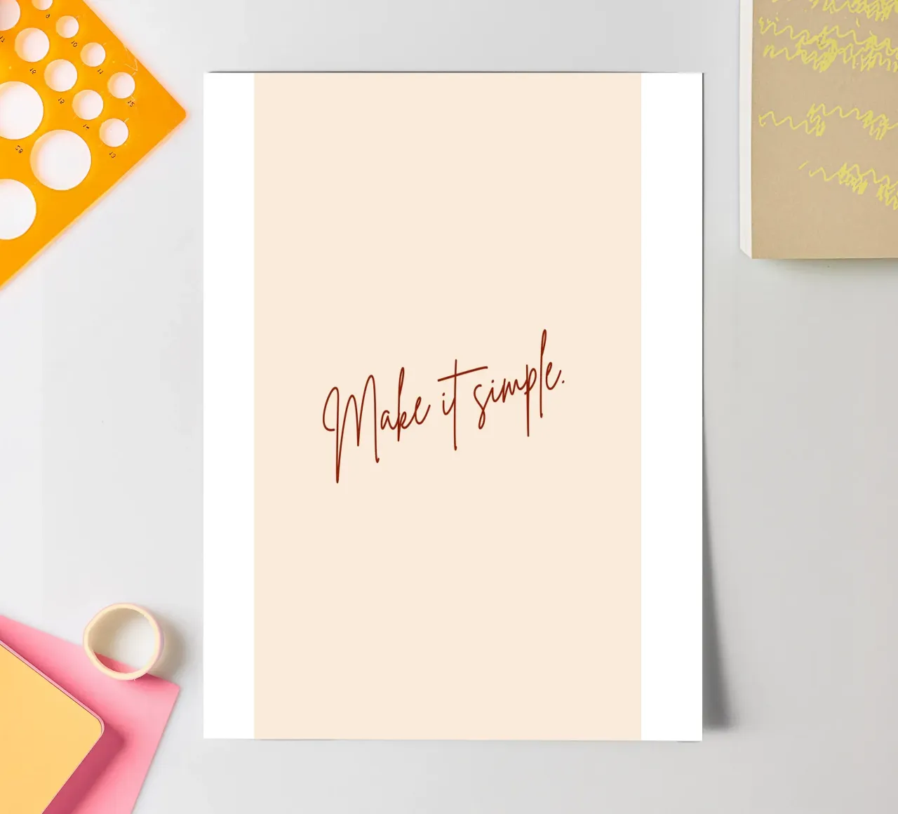 Make It Simple. sticker sheet by 83oranges.com