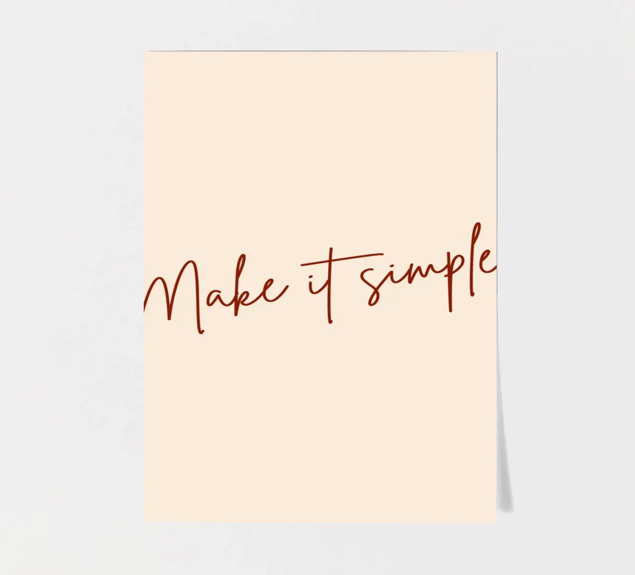 Make It Simple. sticker sheet by 83oranges.com