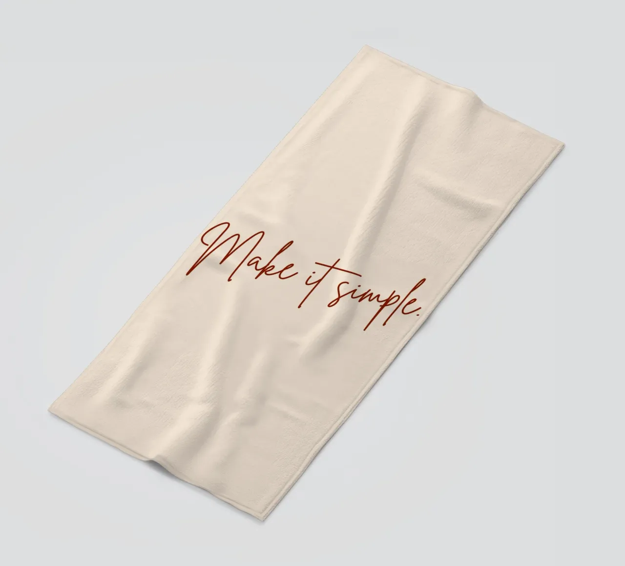 Make It Simple. strandhanddoek van 83oranges.com