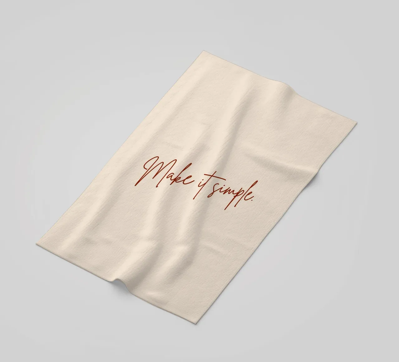 Make It Simple. strandhanddoek van 83oranges.com