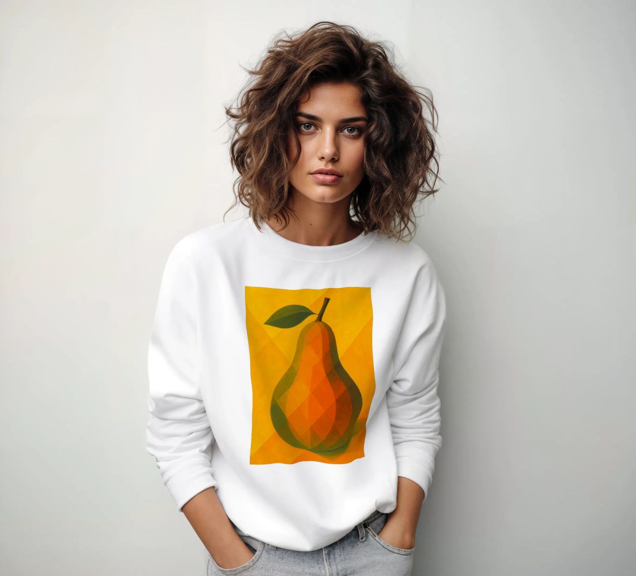 pera imaginación abstracta a todo color sudadera de ameera