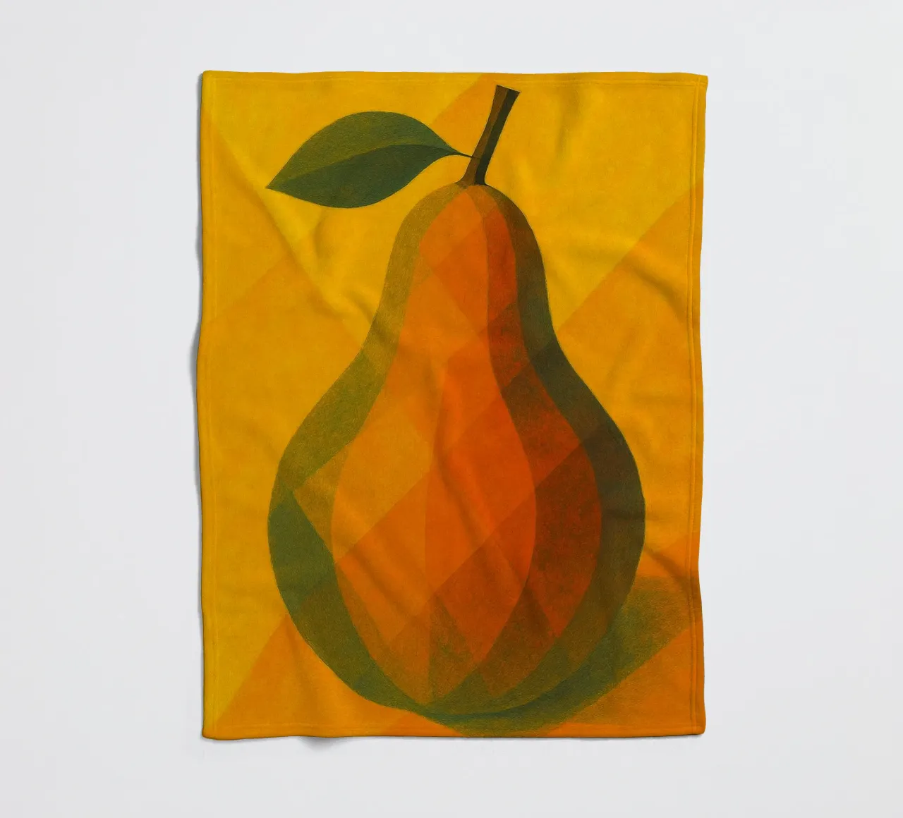 pear abstract imagination full color fleece blanket by ameera