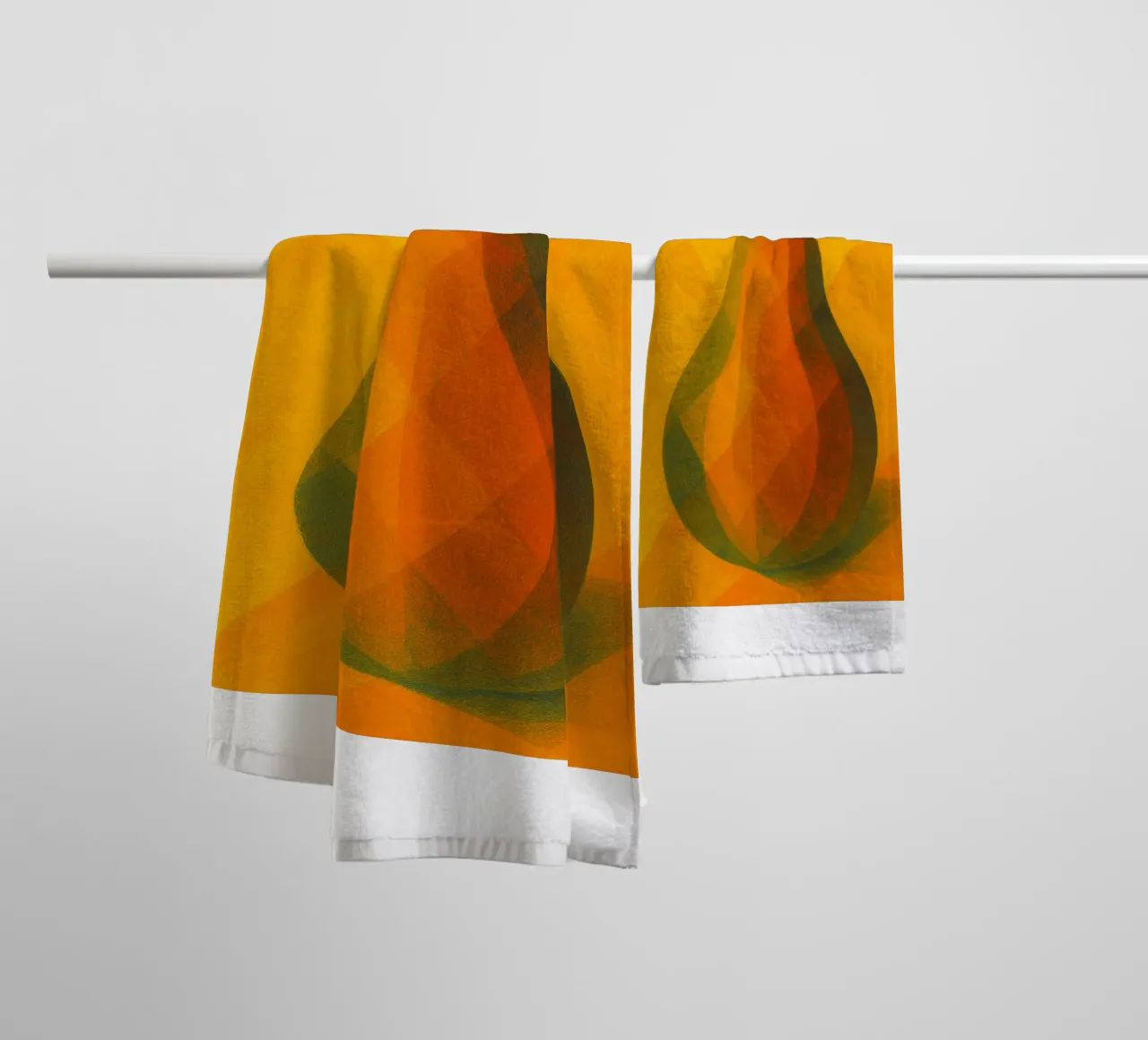 pear abstract imagination full color towel by ameera