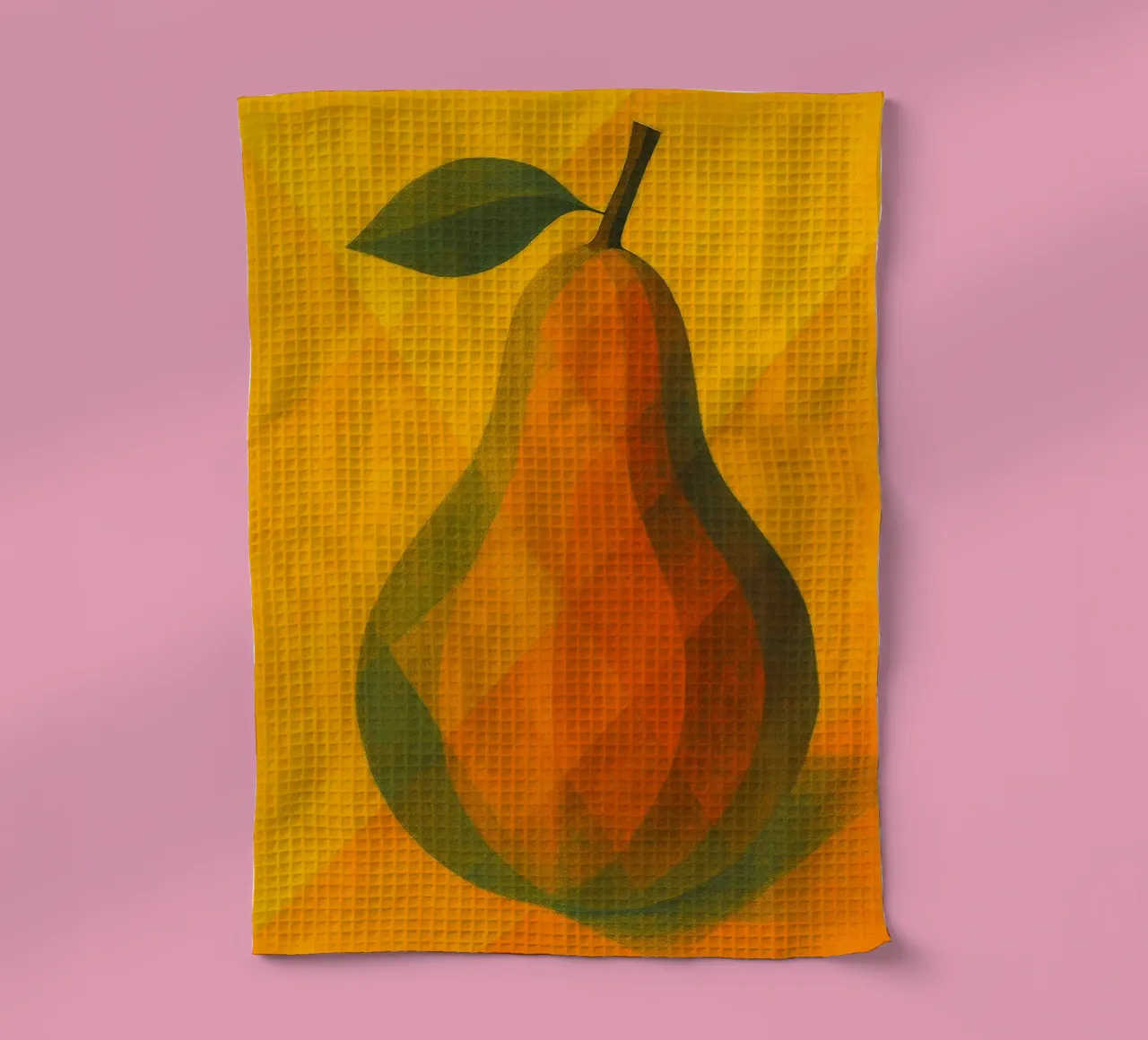 pear abstract imagination full color tea towel by ameera