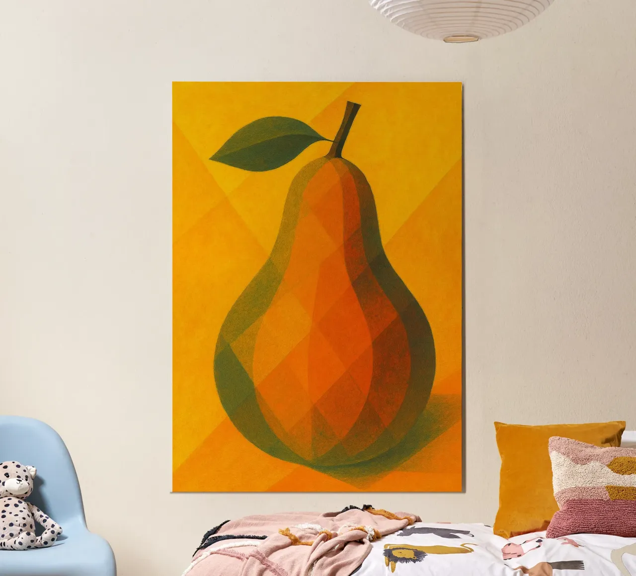 pear abstract imagination full color alu-dibond by ameera