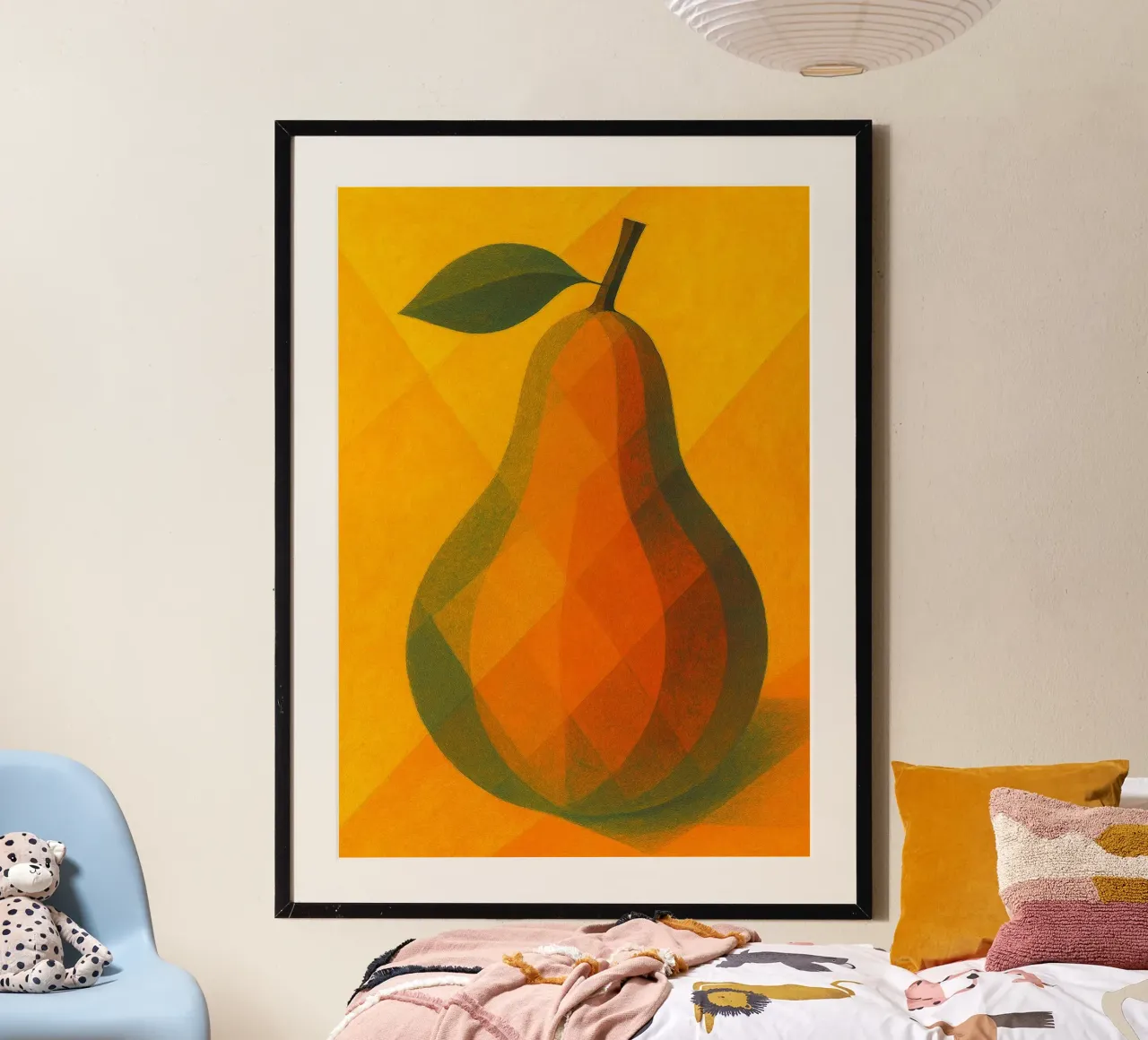 pear abstract imagination full color hahnemühle by ameera