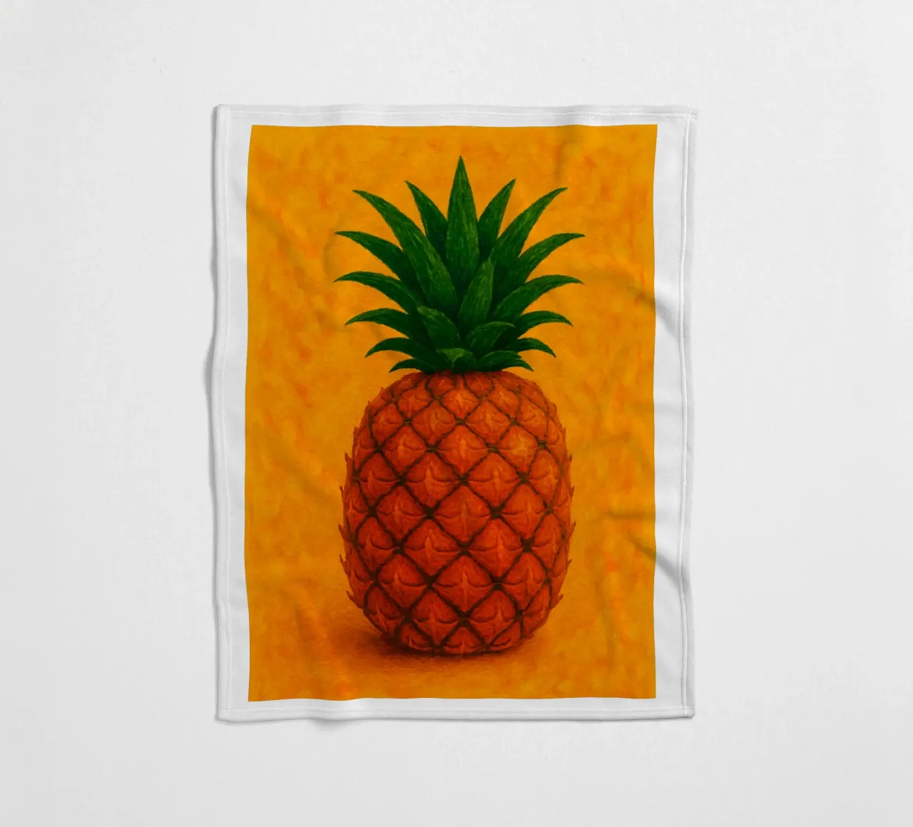 pineapple abstract imagination full color fleece blanket by ameera