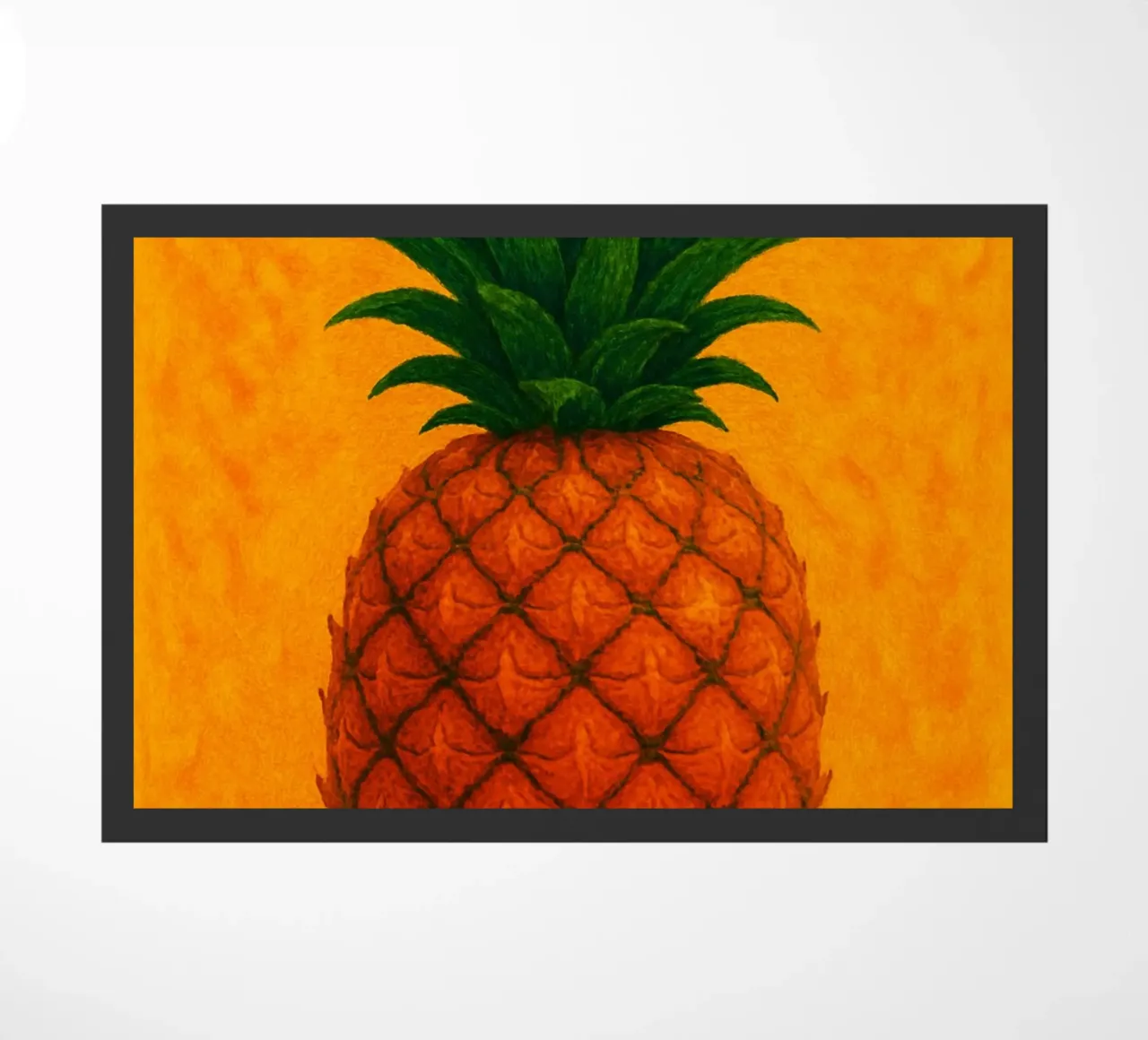 pineapple abstract imagination full color doormat by ameera
