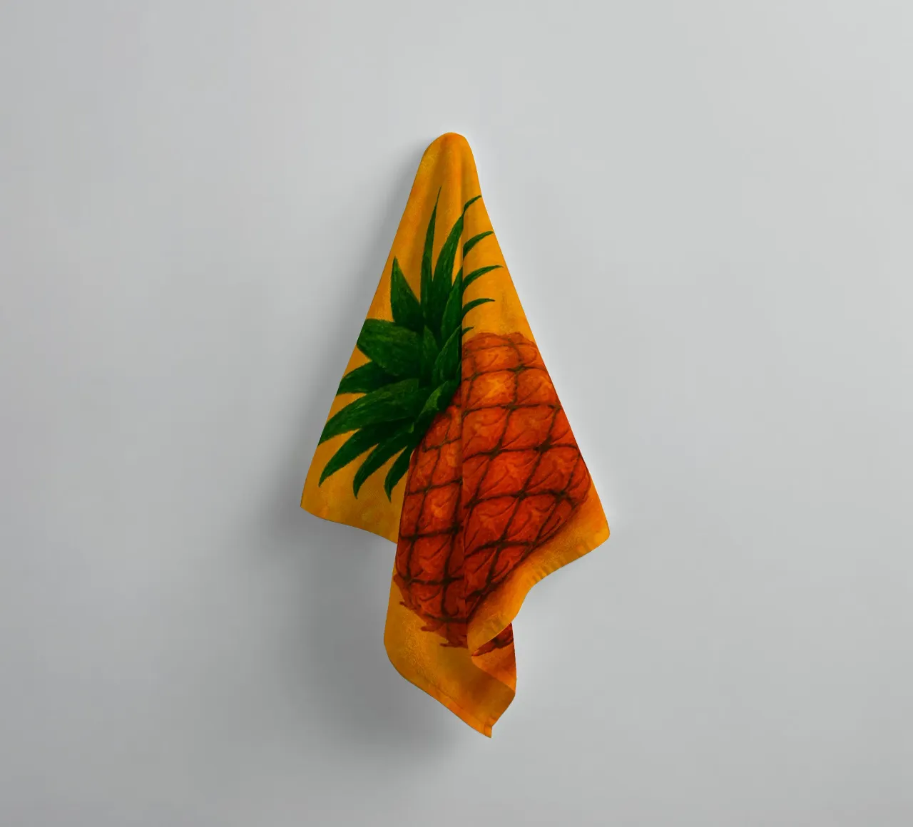 pineapple abstract imagination full color towel by ameera