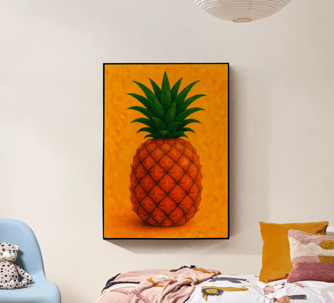 piña imaginación abstracta a todo color metacrilato de ameera