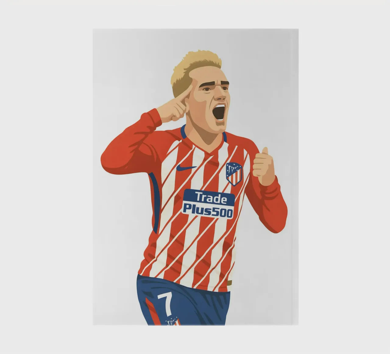 Antoine Griezmann Minimalist notebook by MoviesArt