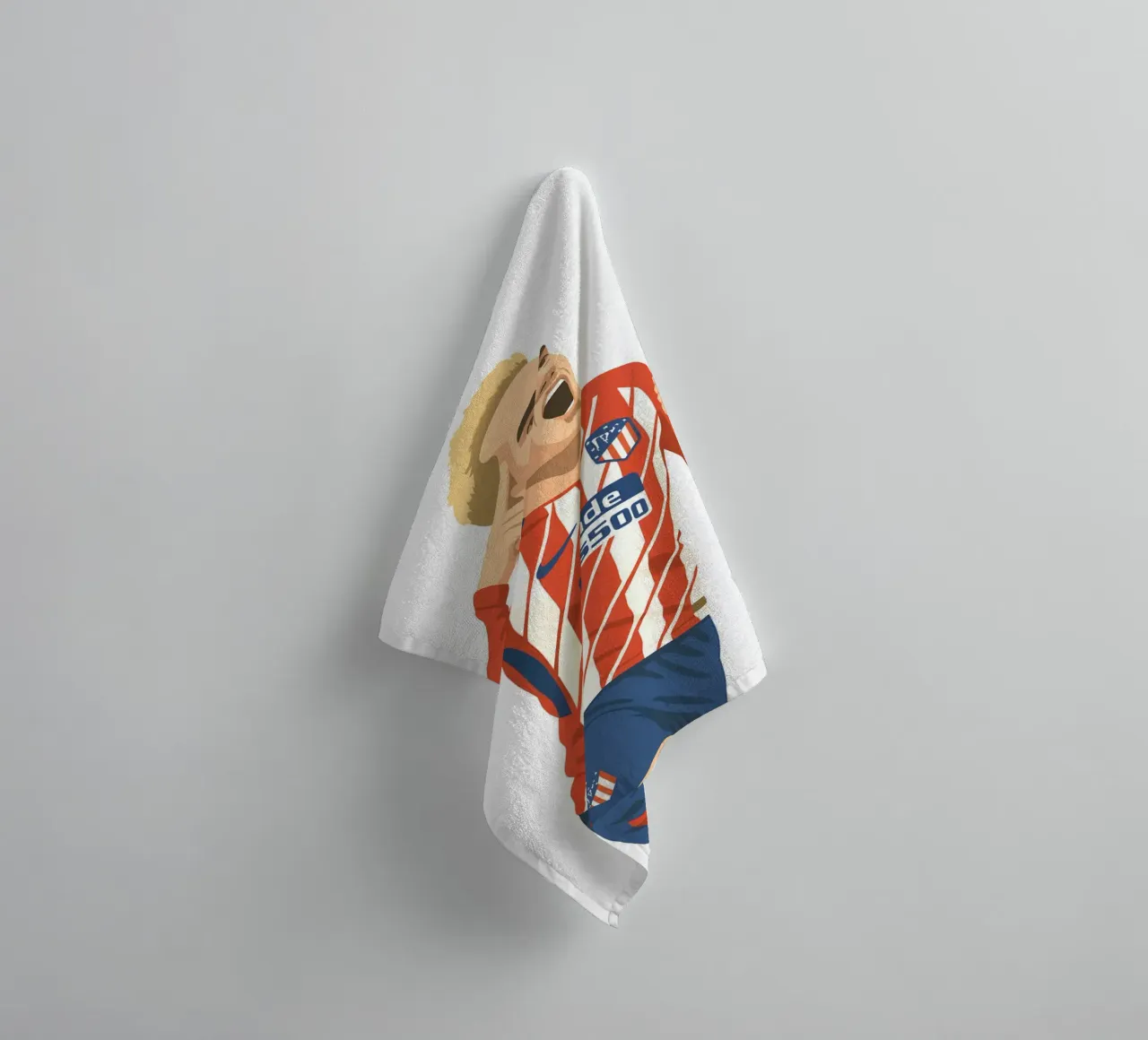 Antoine Griezmann Minimalist asciugamano da bagno da MoviesArt