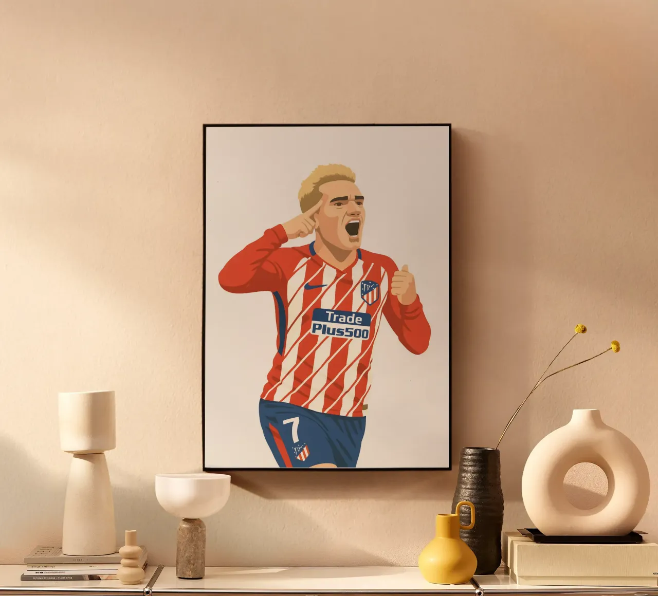 Antoine Griezmann Minimalist plexiglass da MoviesArt