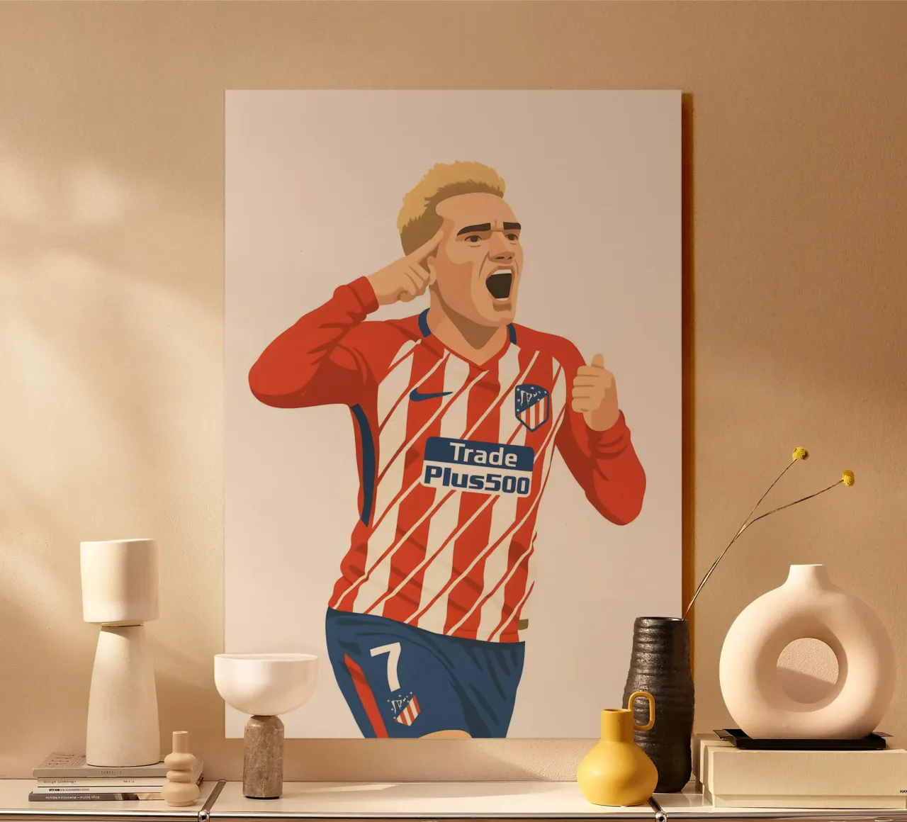 Antoine Griezmann Minimalist plexiglass da MoviesArt