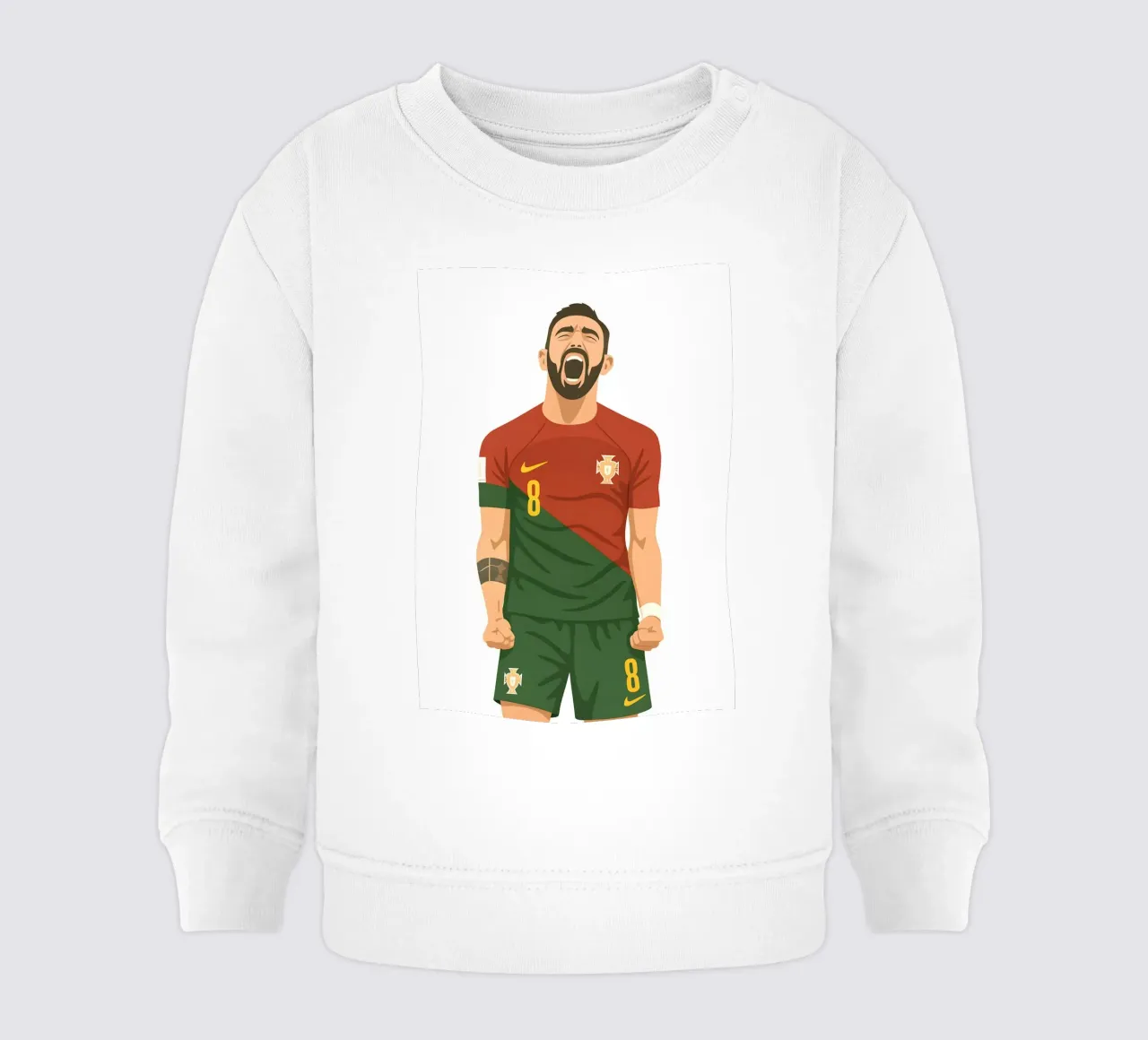Bruno Fernandes Minimalist felpa neonato da MoviesArt