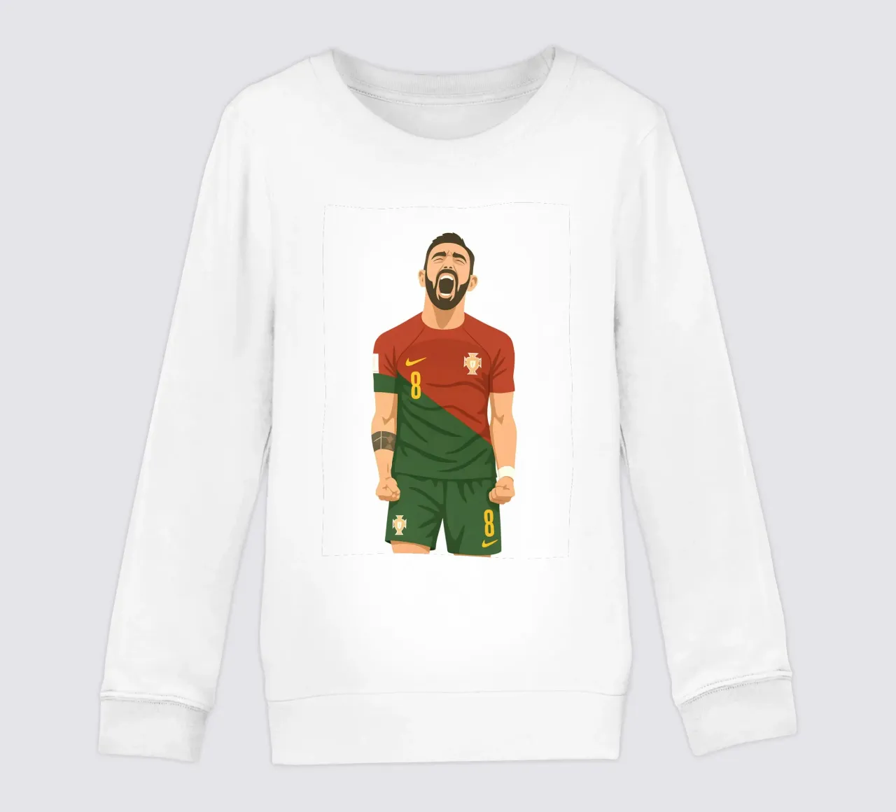 Bruno Fernandes Minimalist felpa bambino da MoviesArt