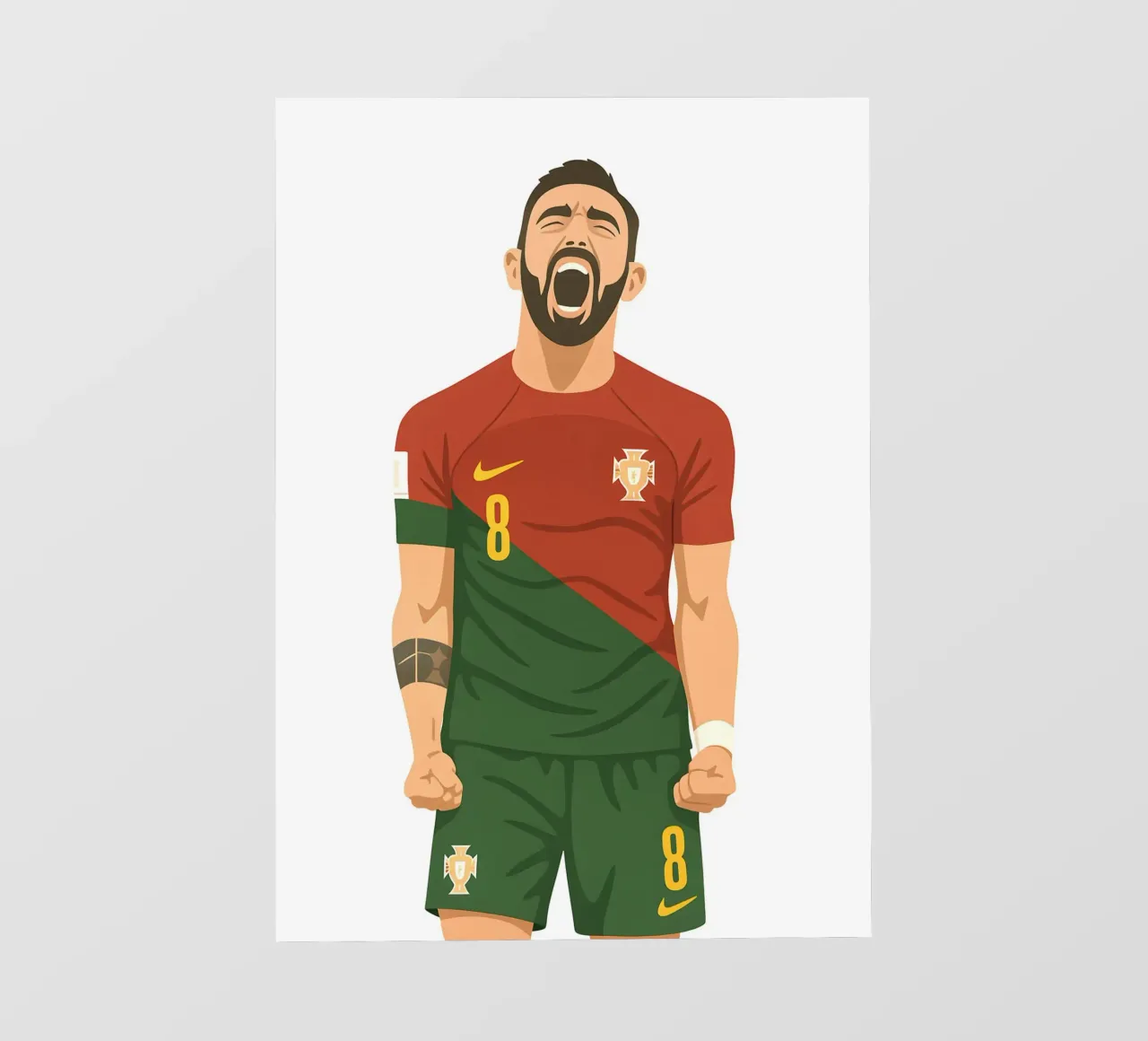 Bruno Fernandes Minimalist telo in pvc da MoviesArt