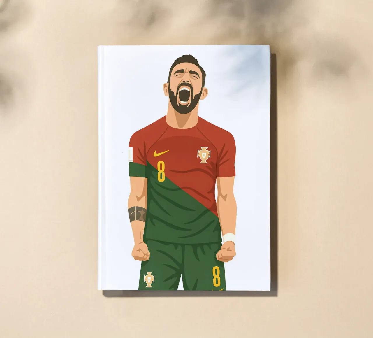 Bruno Fernandes Minimalist notebook by MoviesArt