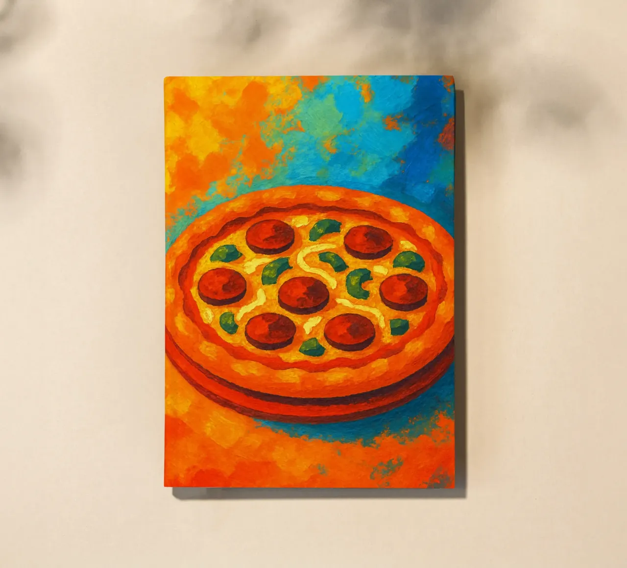 pizza abstract imagination full color notebook by ameera
