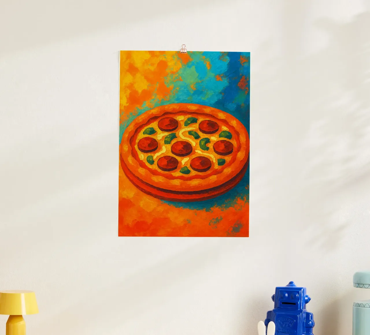 pizza imaginación abstracta a todo color hahnemühle de ameera