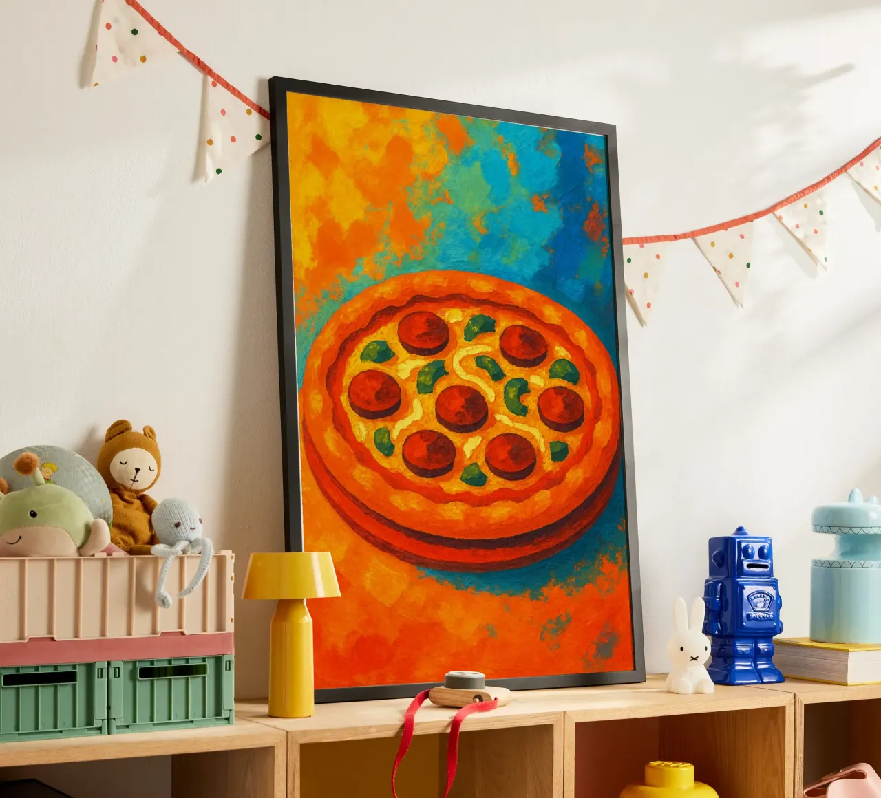 pizza imaginación abstracta a todo color hahnemühle de ameera