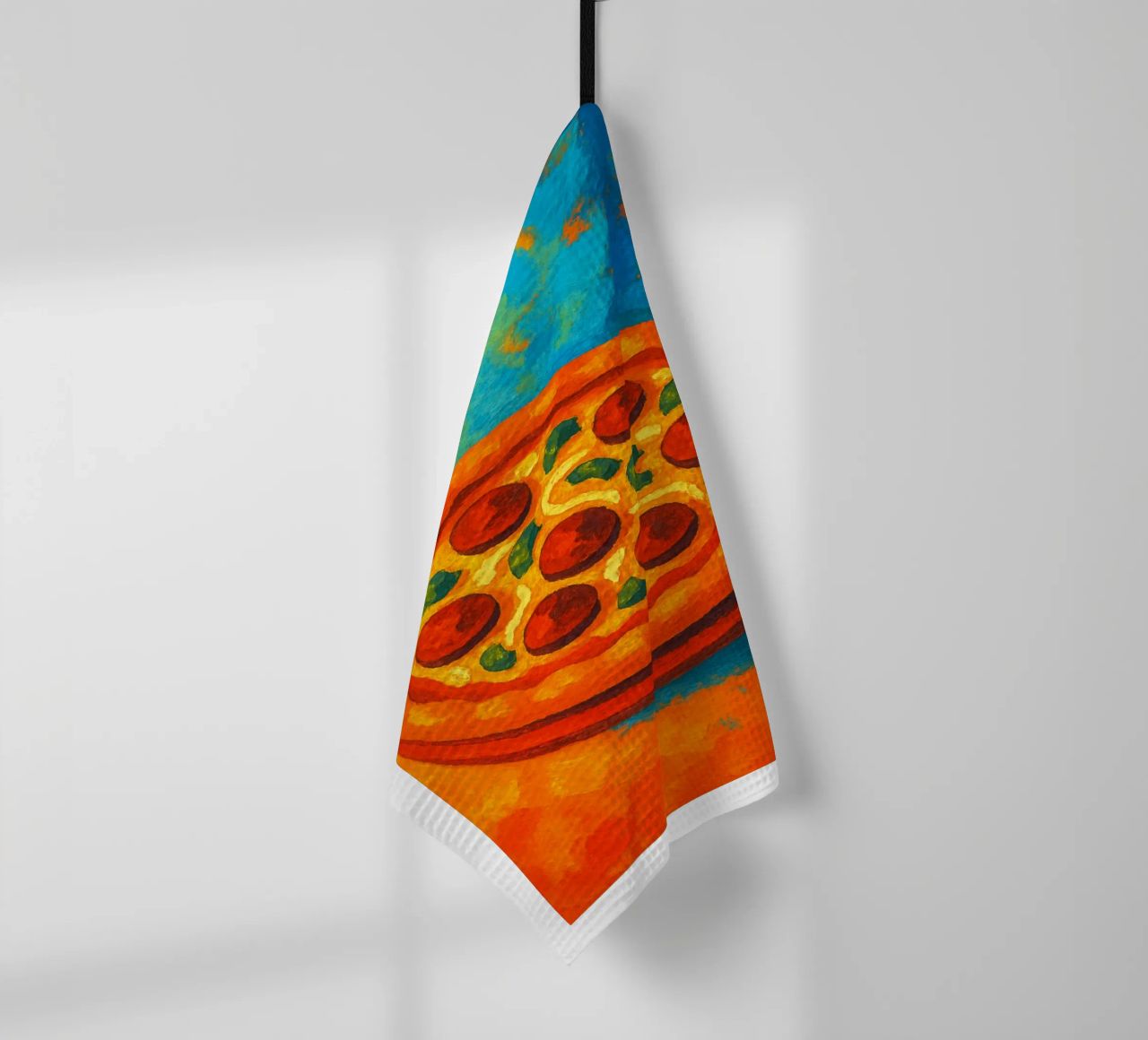 pizza imagination abstraite couleur torchon de ameera