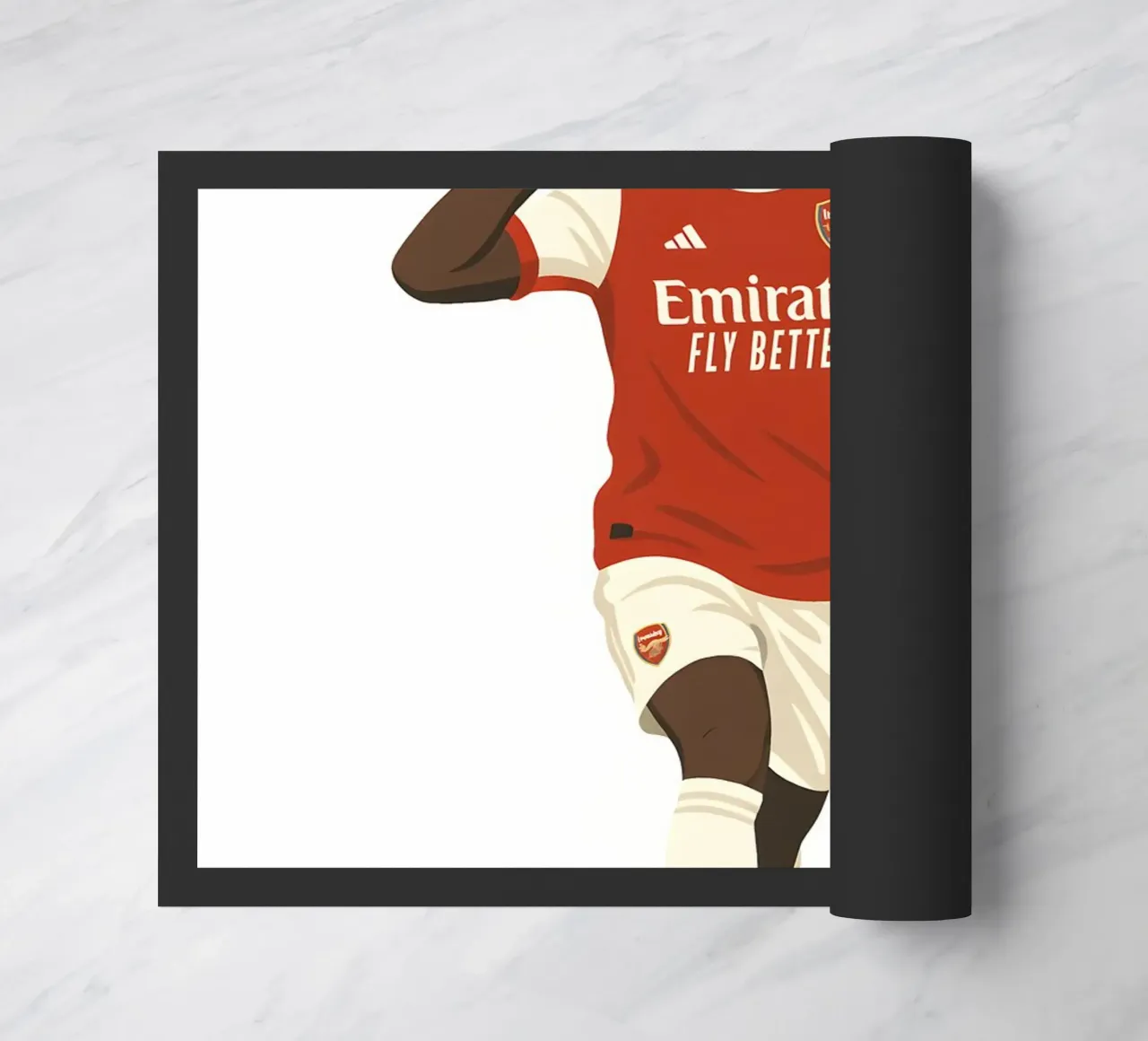 Bukayo Saka Minimalist felpudo de MoviesArt