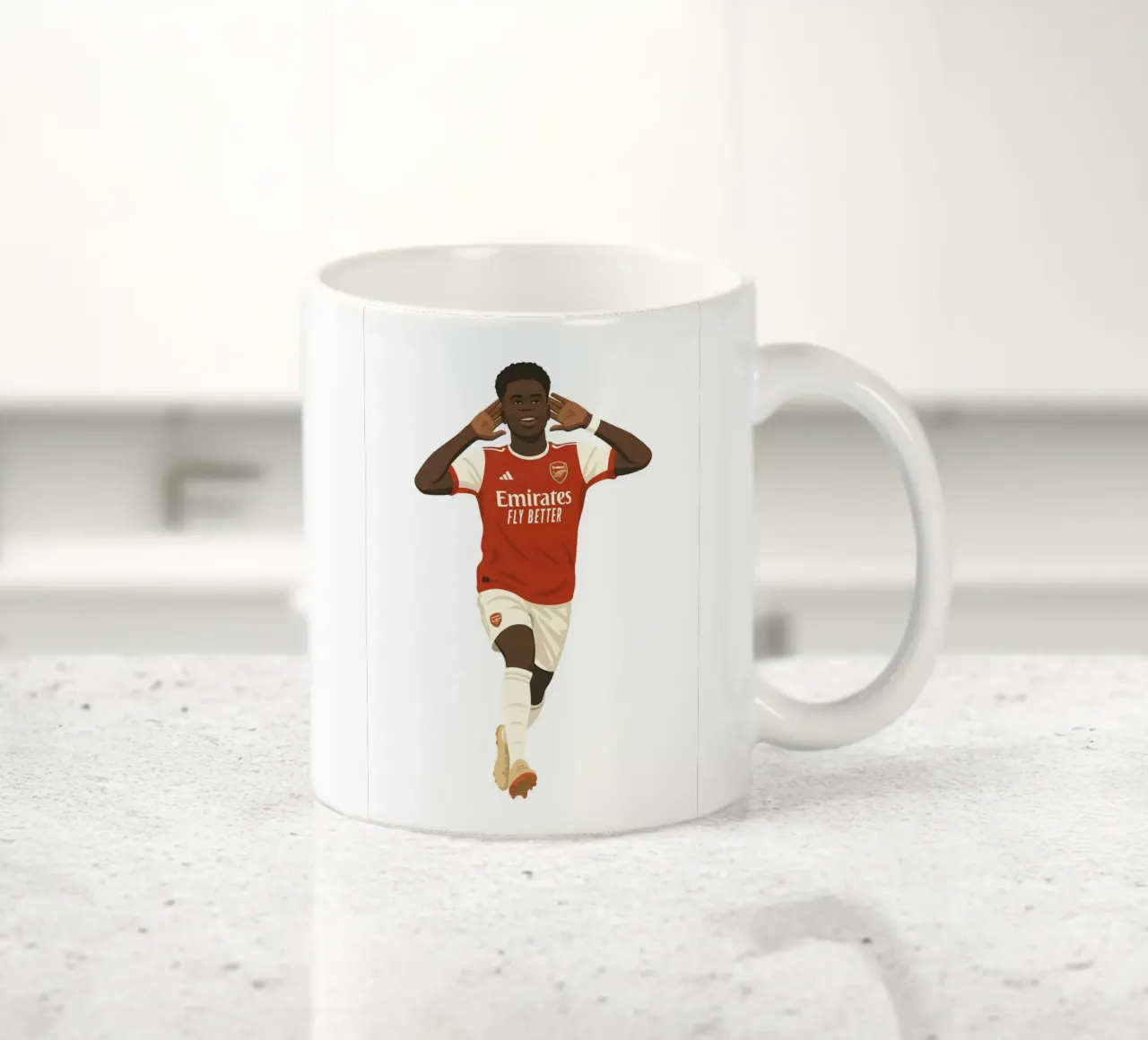 Bukayo Saka Minimalist tazza in ceramica da MoviesArt