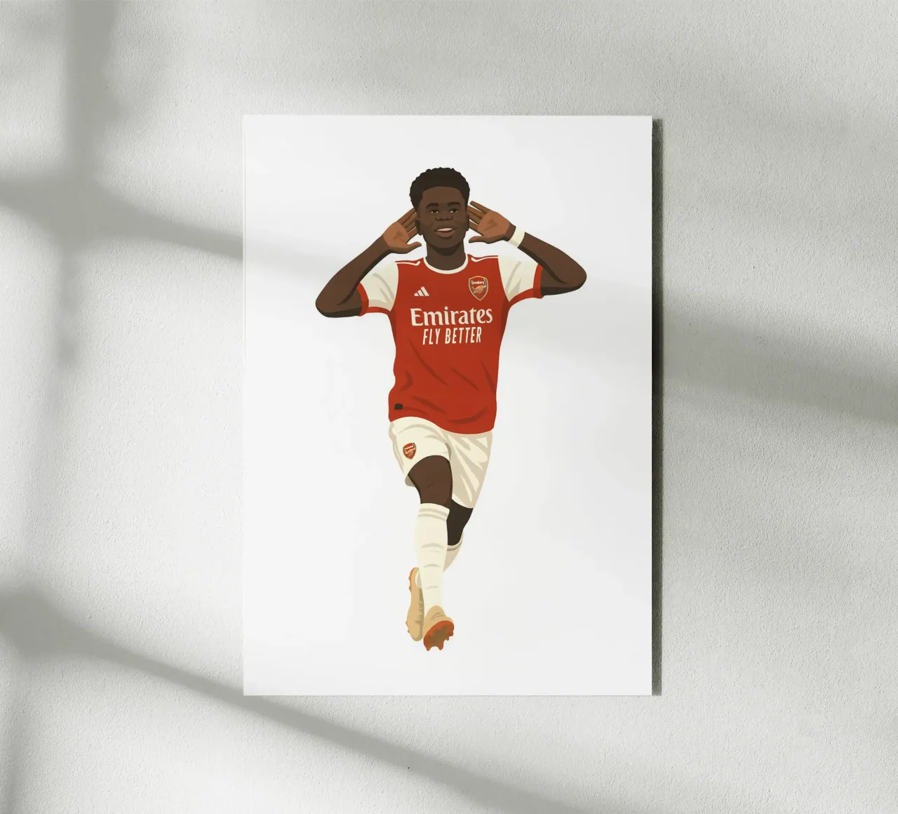 Bukayo Saka Minimalist aluminio dibond de MoviesArt