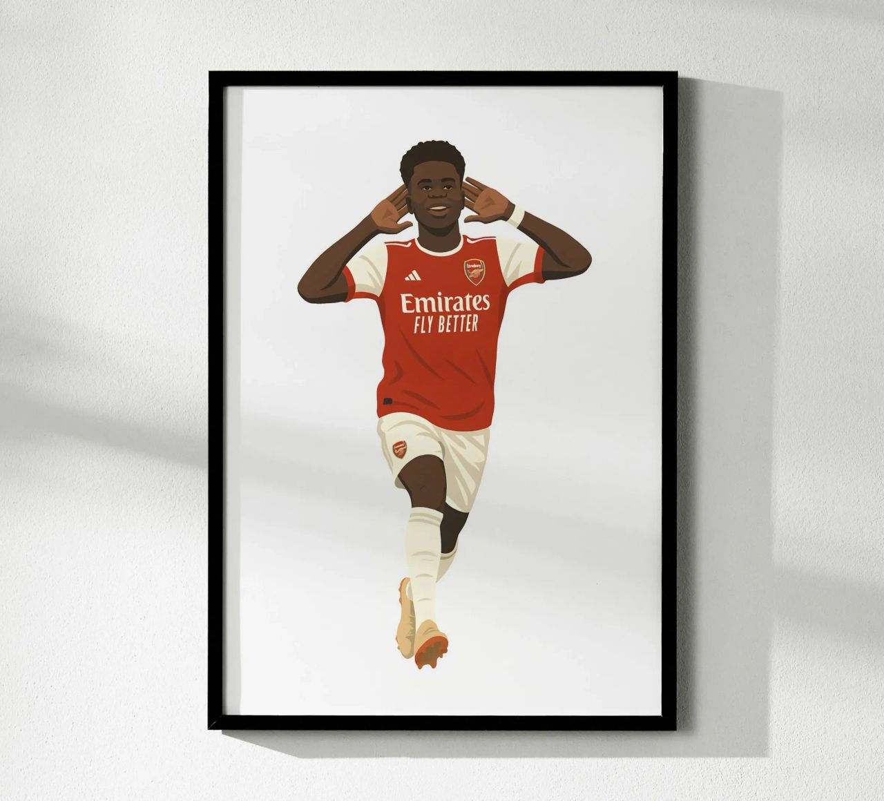 Bukayo Saka Minimalist poster van MoviesArt