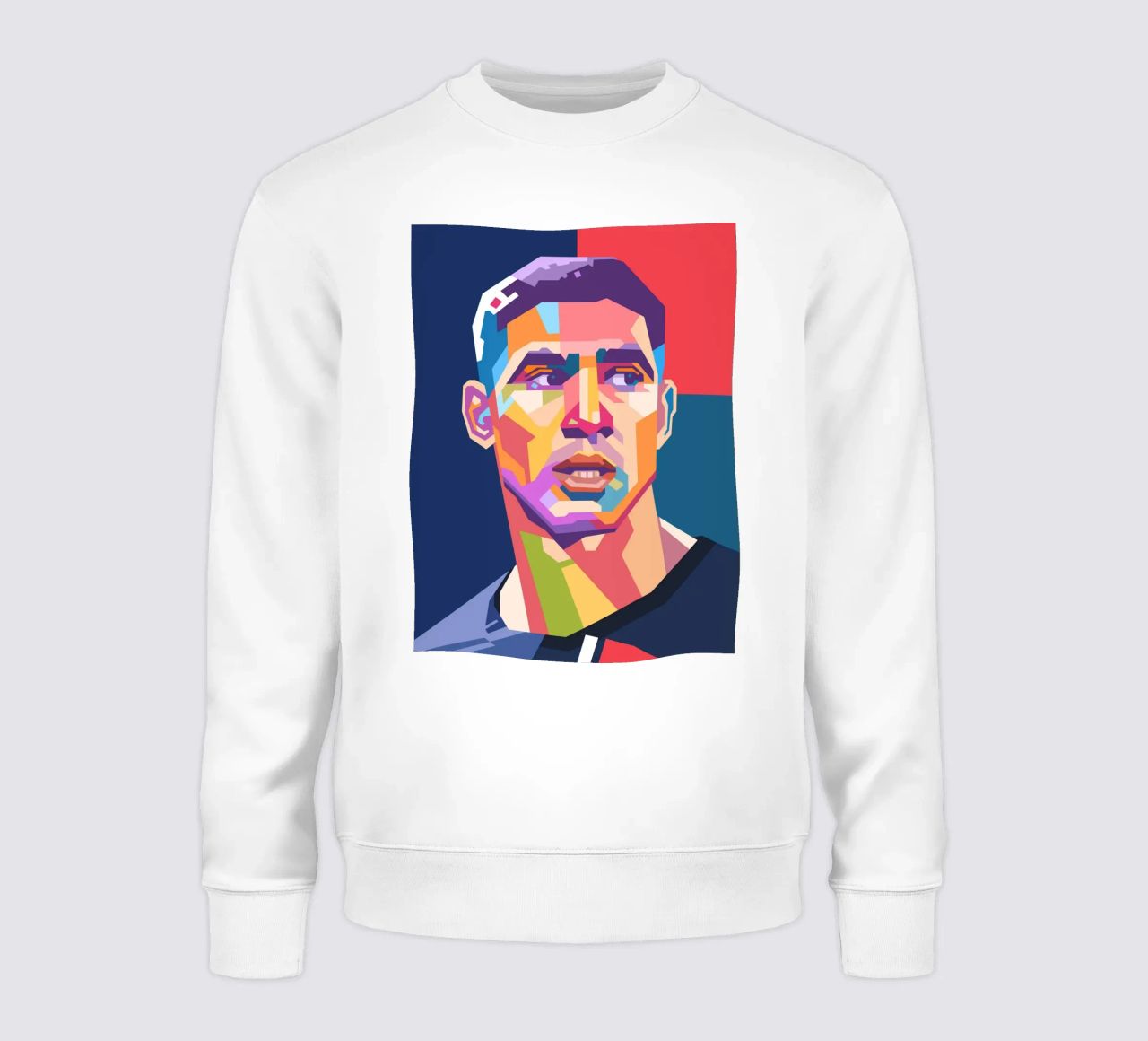 Achraf Hakimi ritratto pop art felpa da Hantamrata