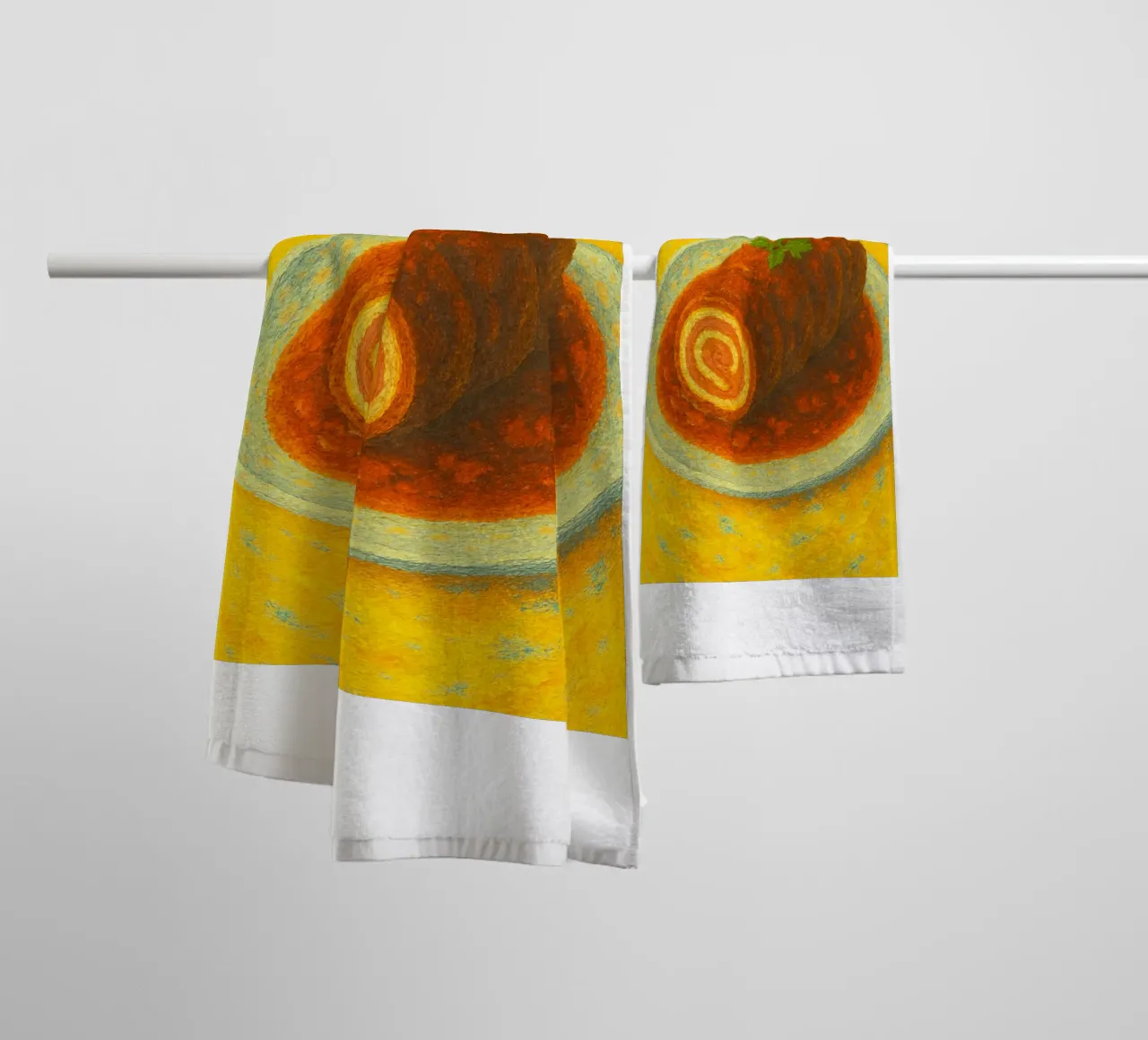 Rouladen abstract imagination full color towel by ameera