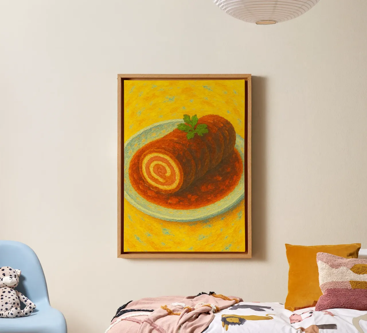 Rouladen abstract imagination full color canvas by ameera