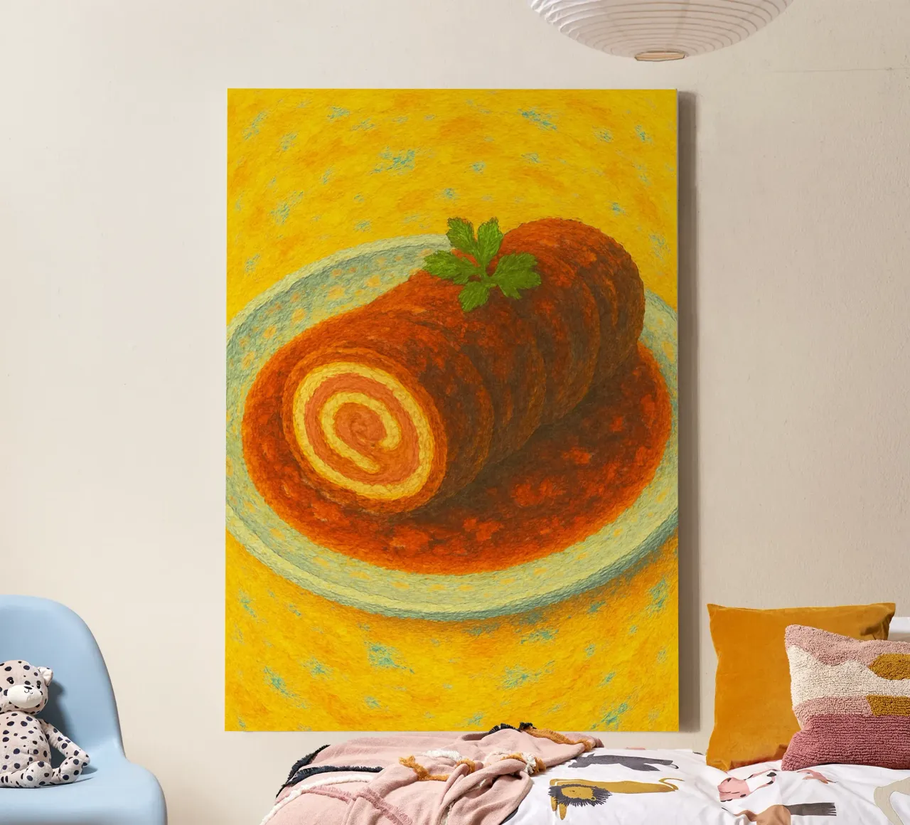 Rouladen abstract imagination full color canvas by ameera