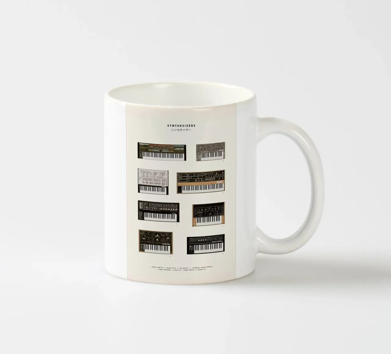 Synthesizers tazza in ceramica da Florent Bodart