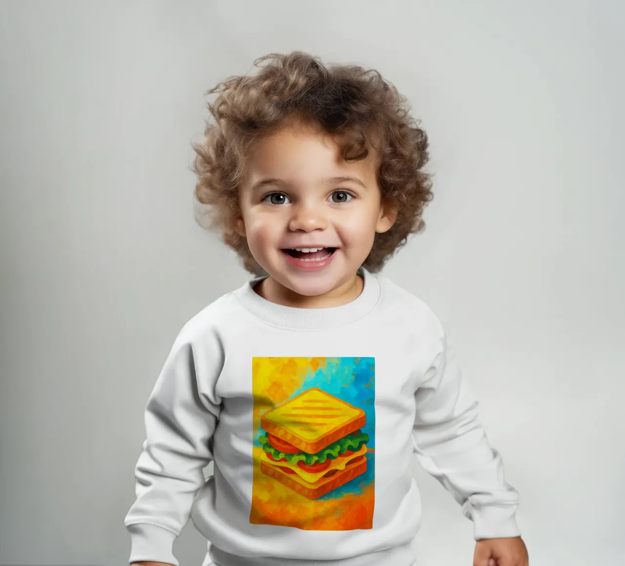 bocadillo abstracto imaginación a todo color sudadera de bebé de ameera