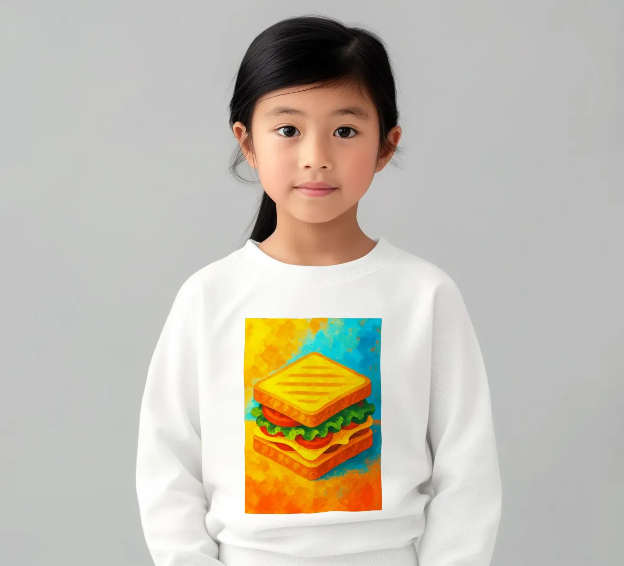 bocadillo abstracto imaginación a todo color sudadera para niño de ameera