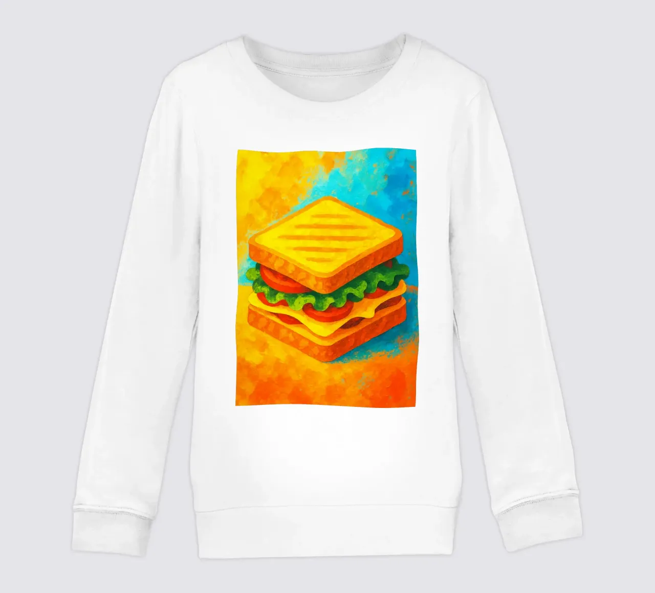 bocadillo abstracto imaginación a todo color sudadera para niño de ameera