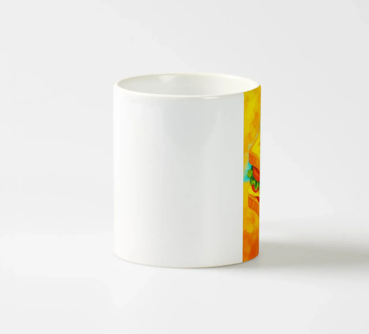 bocadillo abstracto imaginación a todo color taza de cerámica de ameera