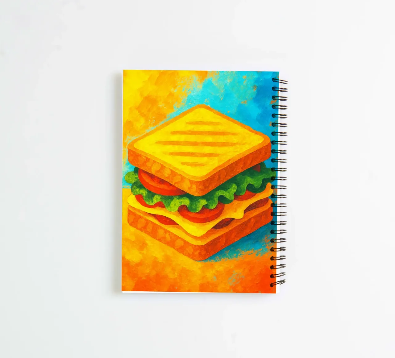 sandwich abstract imagination full color spiral notebook by ameera