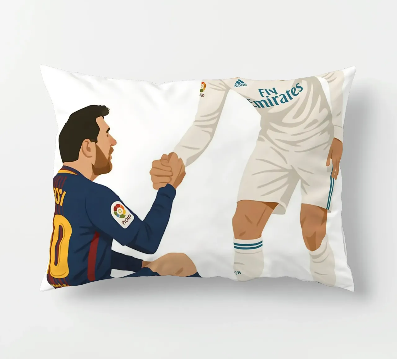 Cristiano Ronaldo and messi cuscino da MoviesArt