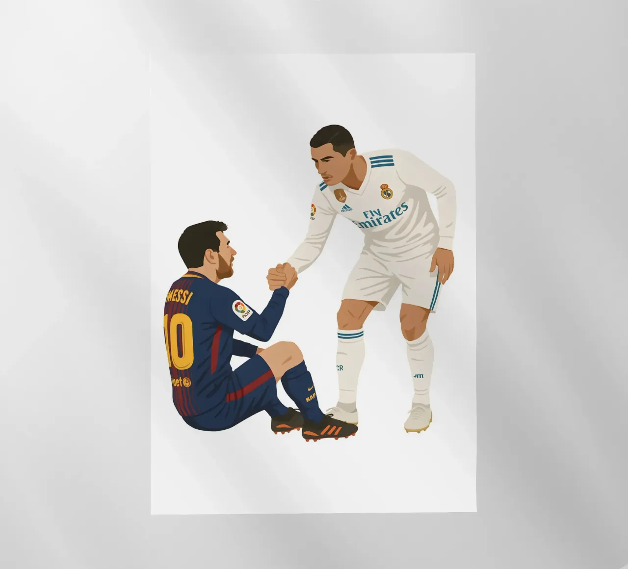 Cristiano Ronaldo and messi pellicola backlit da MoviesArt