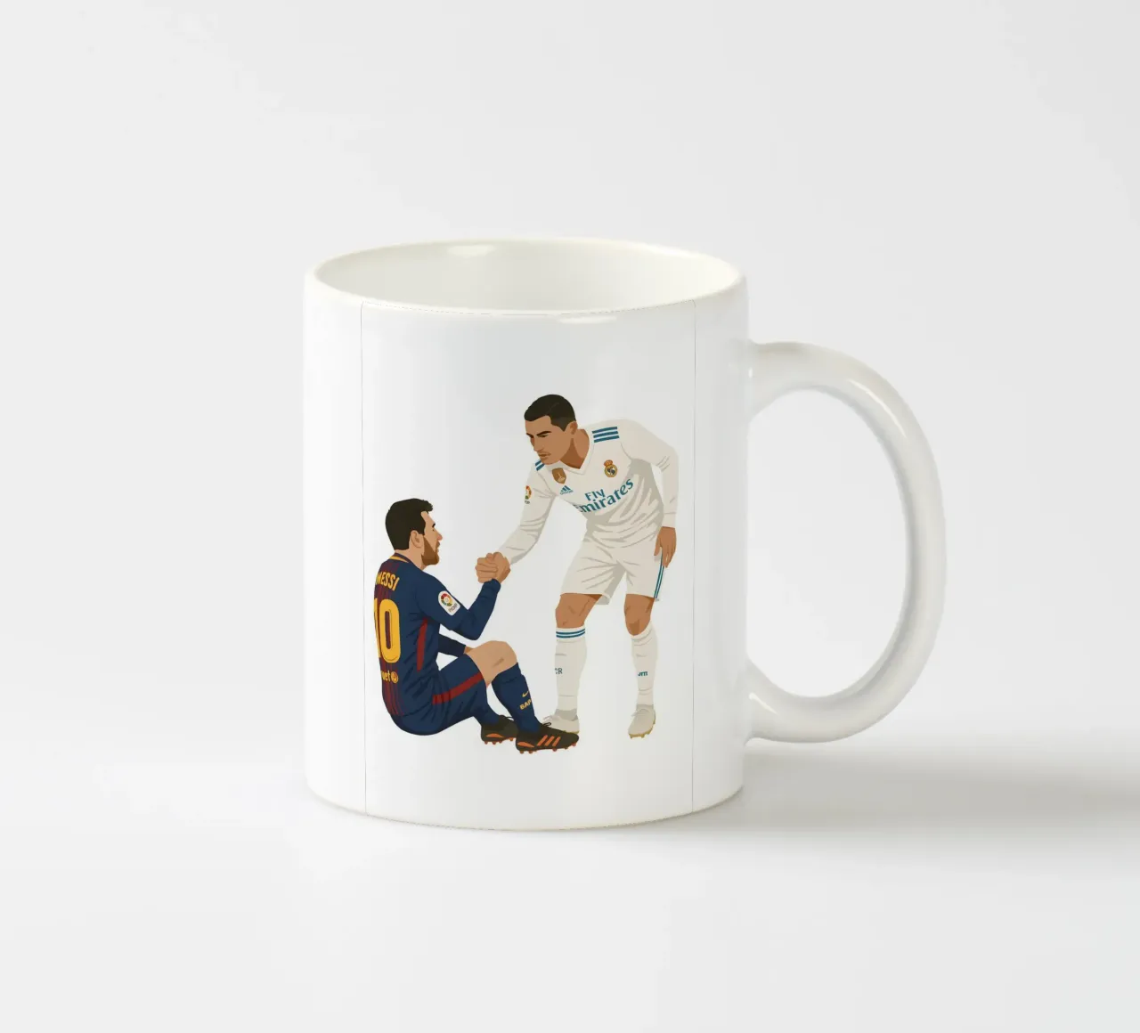 Cristiano Ronaldo and messi tazza in ceramica da MoviesArt