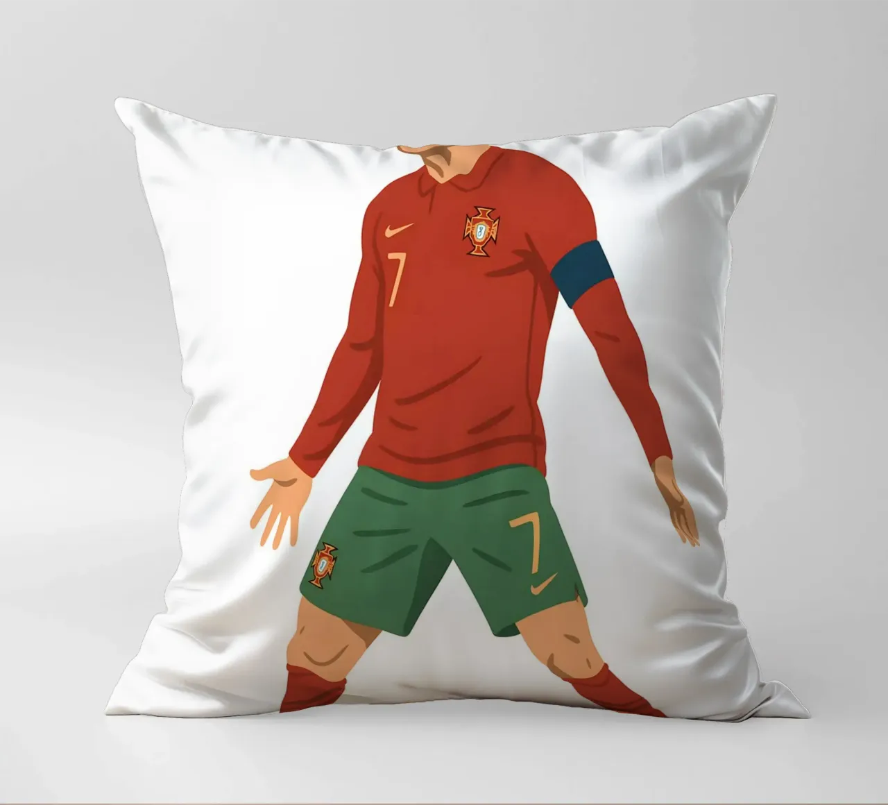 Ronaldo Portugal Minimalist cuscino da MoviesArt