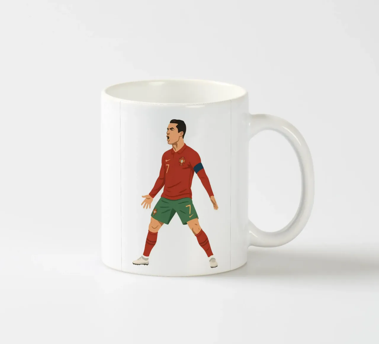 Ronaldo Portugal Minimalist tazza in ceramica da MoviesArt