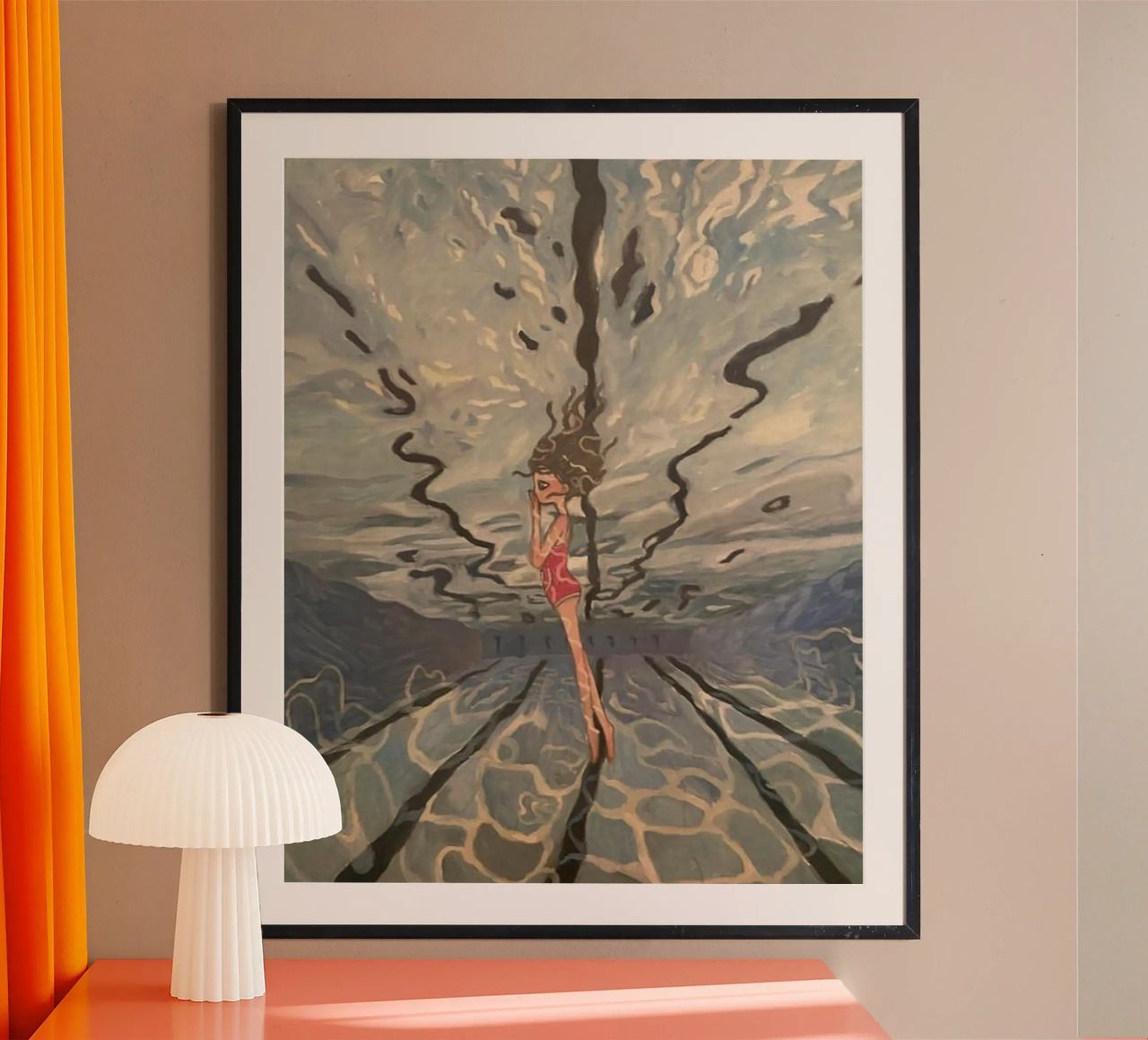 Aya Takano Swimming Pool poster by ThelmaPrintz