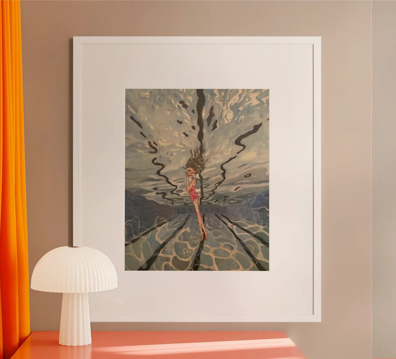 Aya Takano Swimming Pool poster by ThelmaPrintz