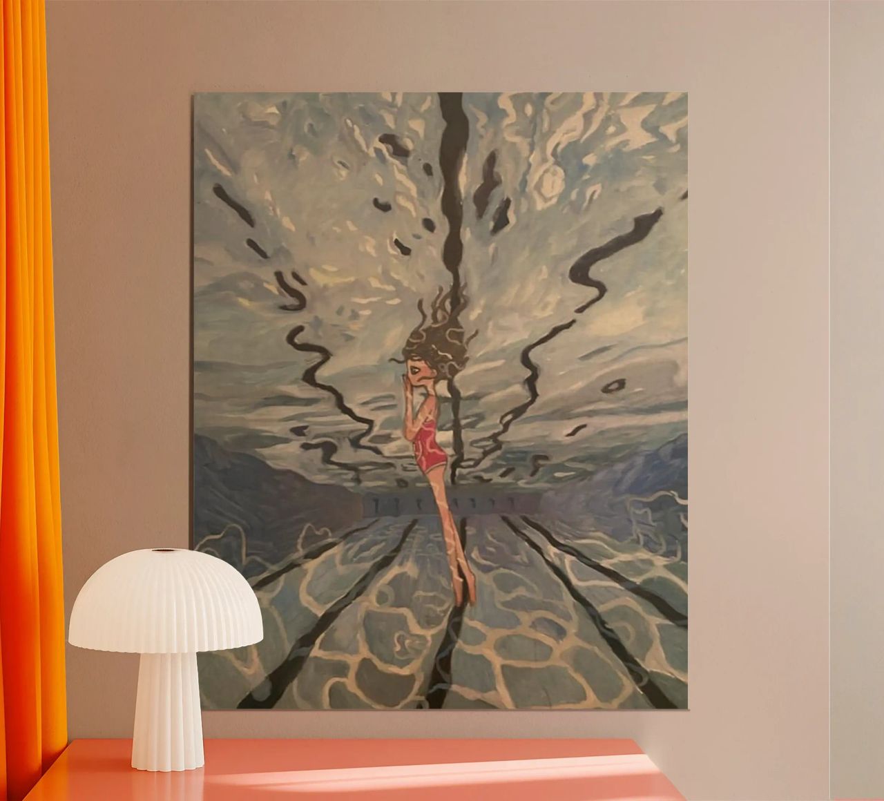 Aya Takano Swimming Pool poster by ThelmaPrintz