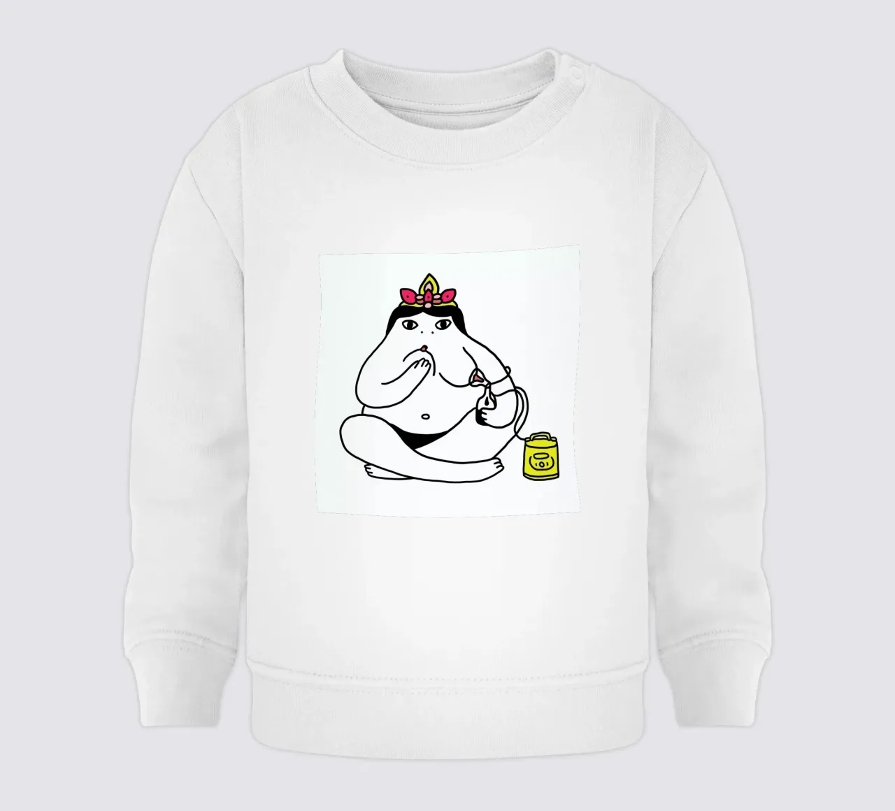 Autotrophie Print Square felpa neonato da Herzette