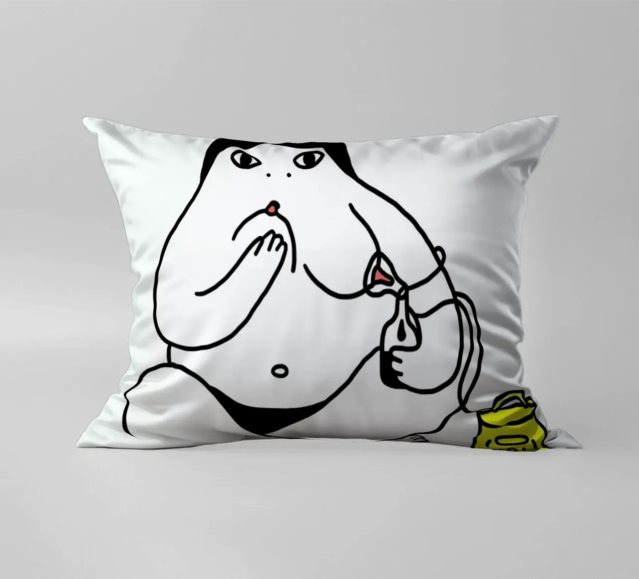 Autotrophie Print Square cuscino da Herzette